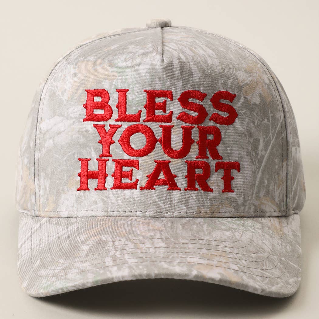 Bless Your Heart Camo Trucker
