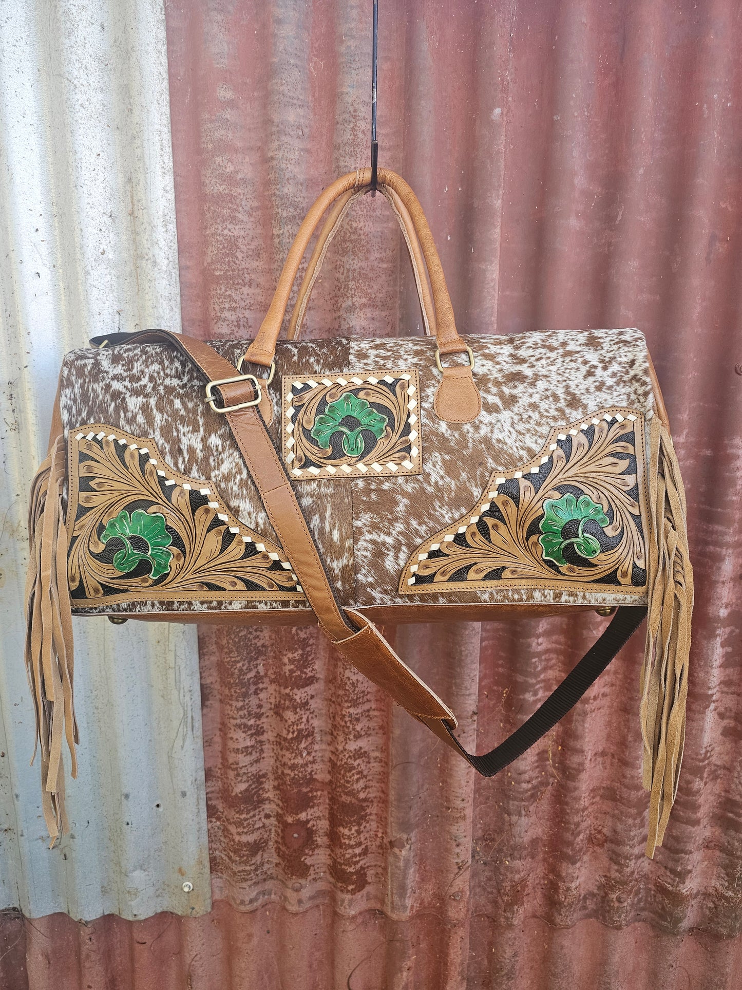 Hide duffle Tan