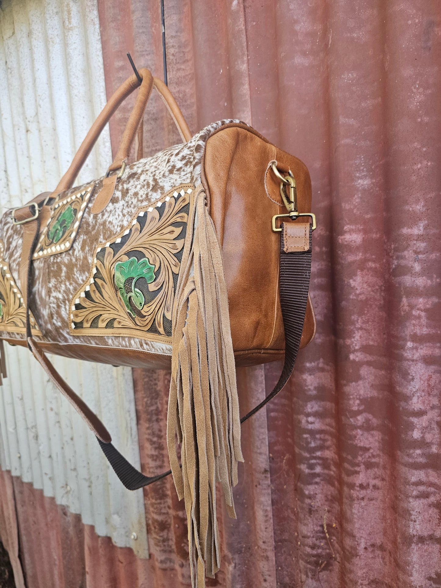 Hide duffle Tan