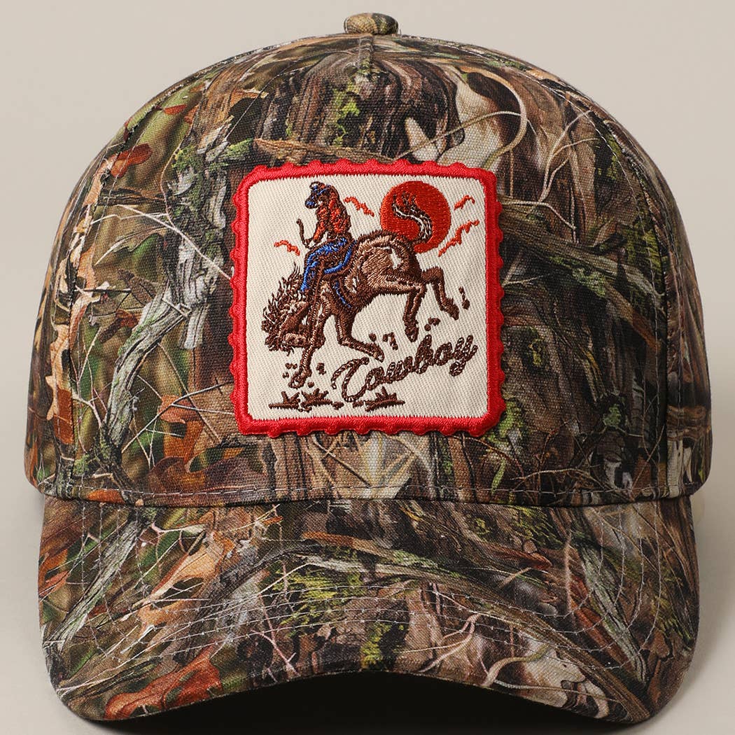 Cowboy Horse Camo Cap