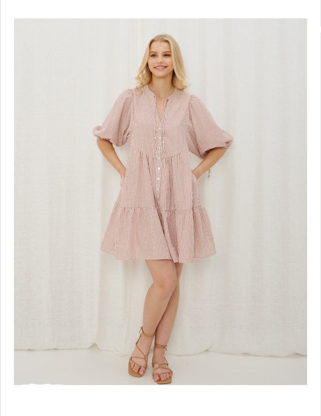 Marley dress in rust