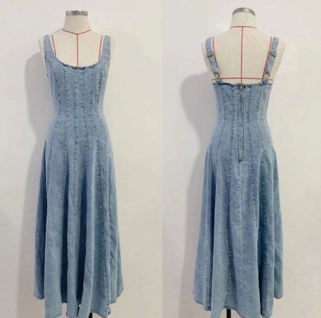 Denim maxi