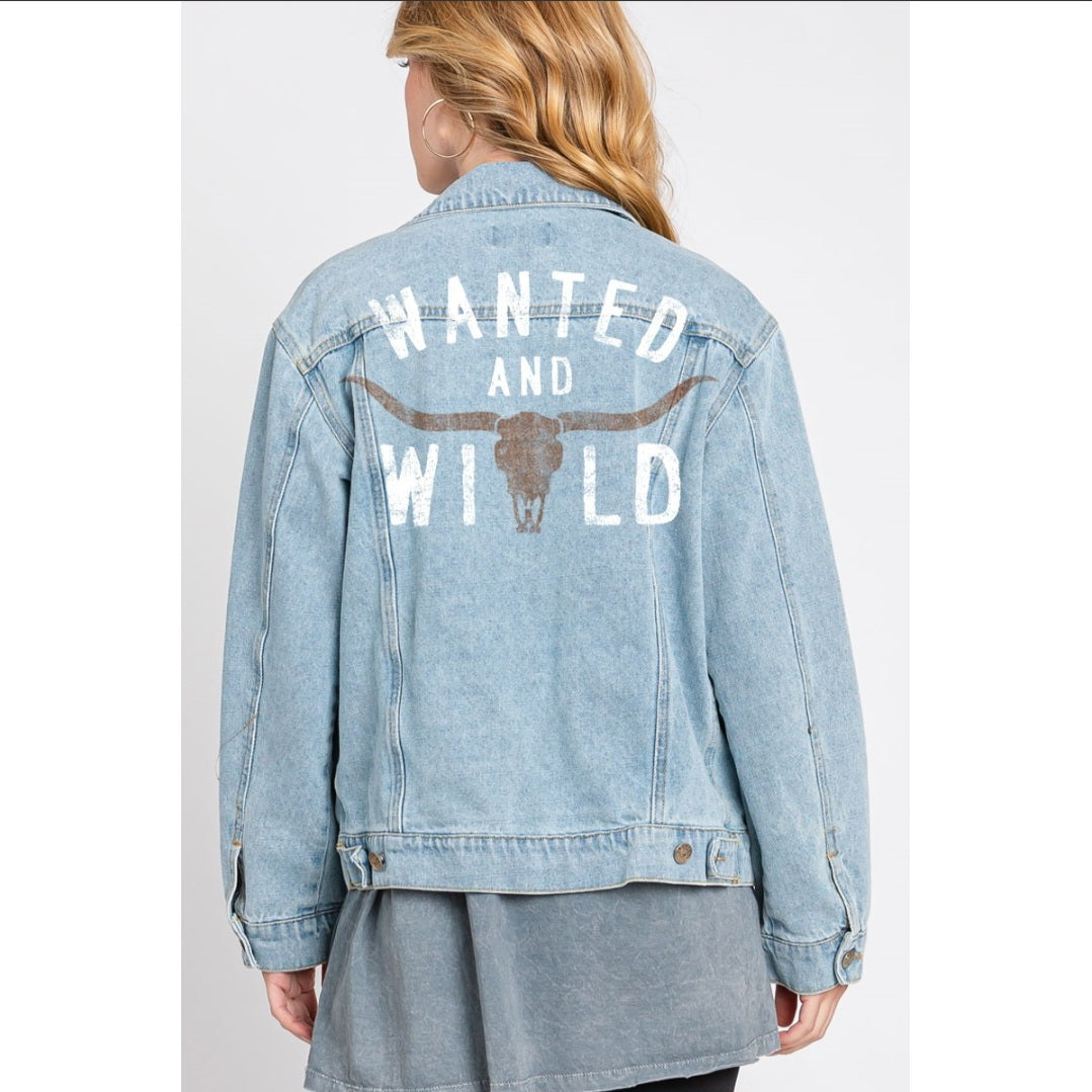 Wild denim jacket