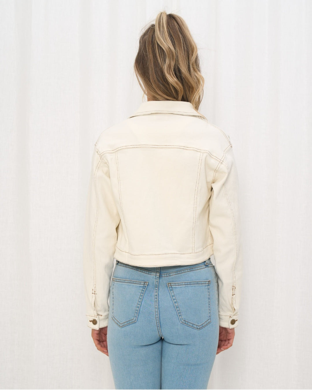 Denim crop