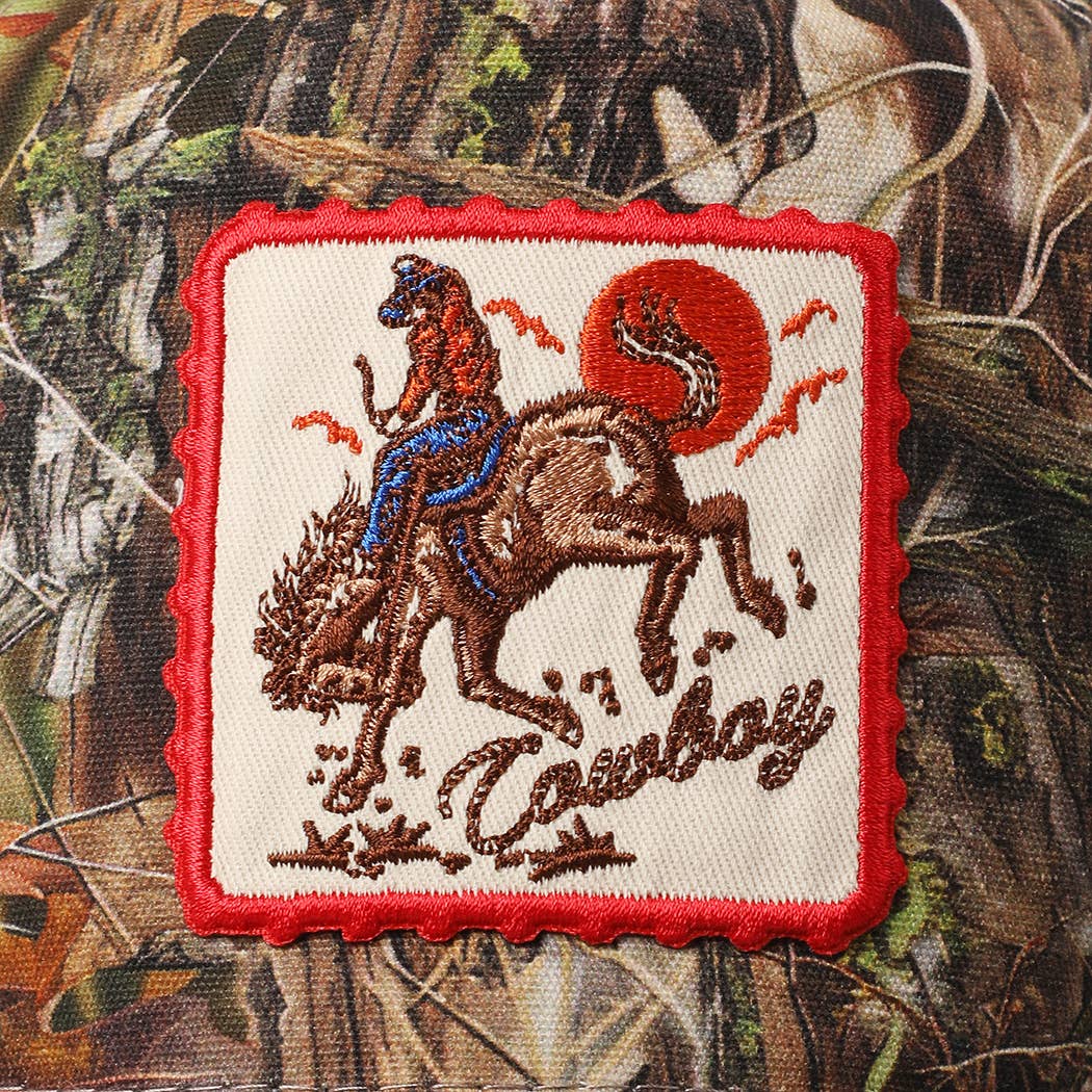 Cowboy Horse Camo Cap