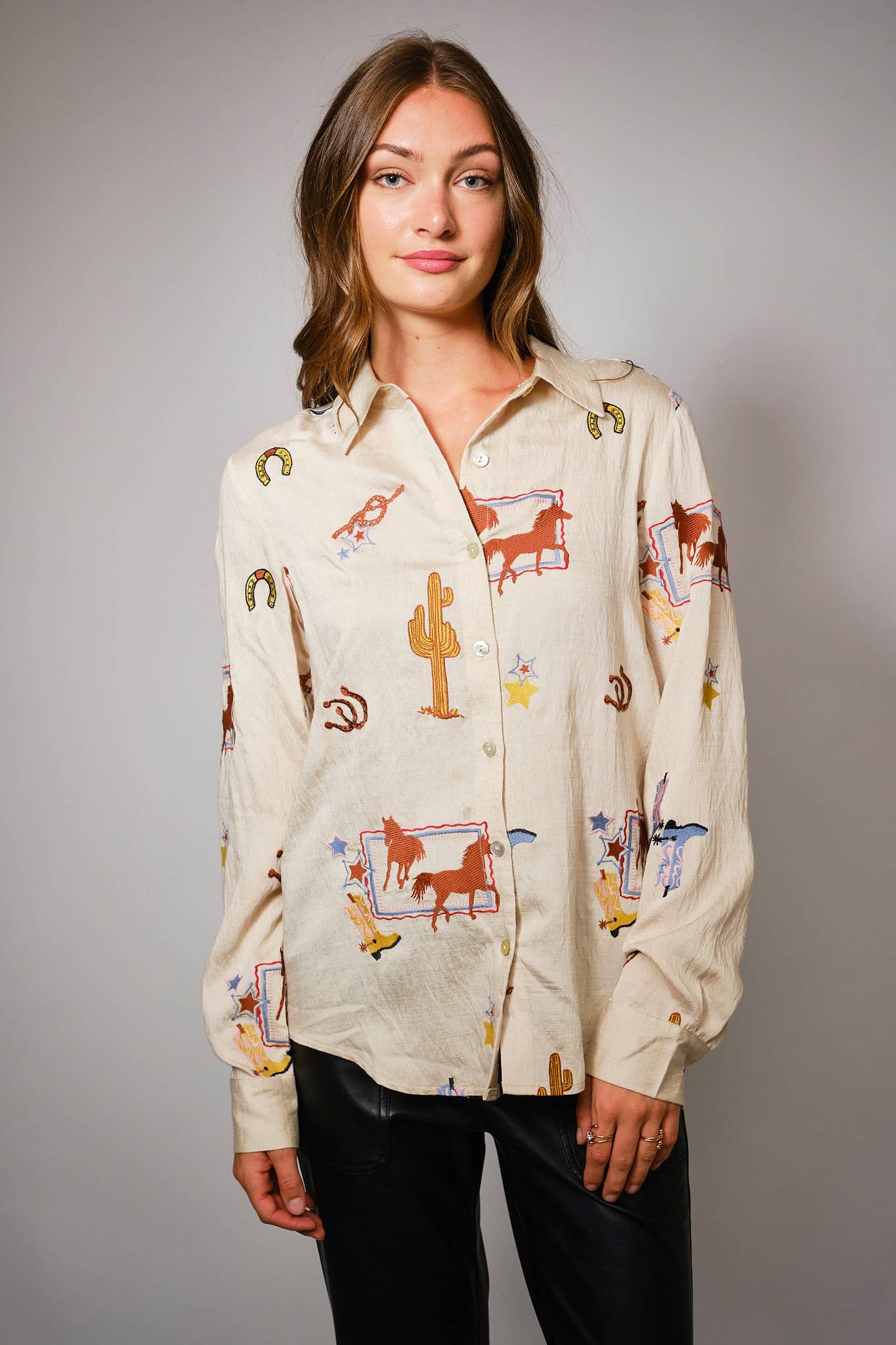 Western Embroidered Shirt