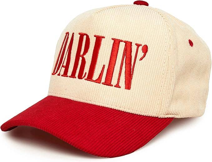 Darlin' embroidered trucker cap perfect for rodeos and country festivals