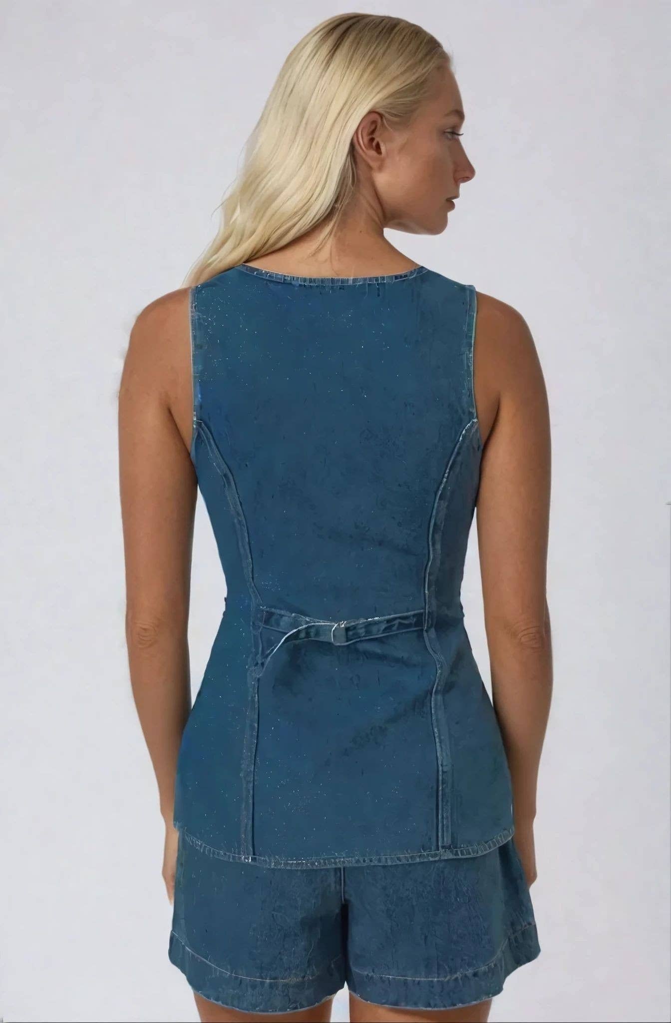 Denim Dark Denim Vest