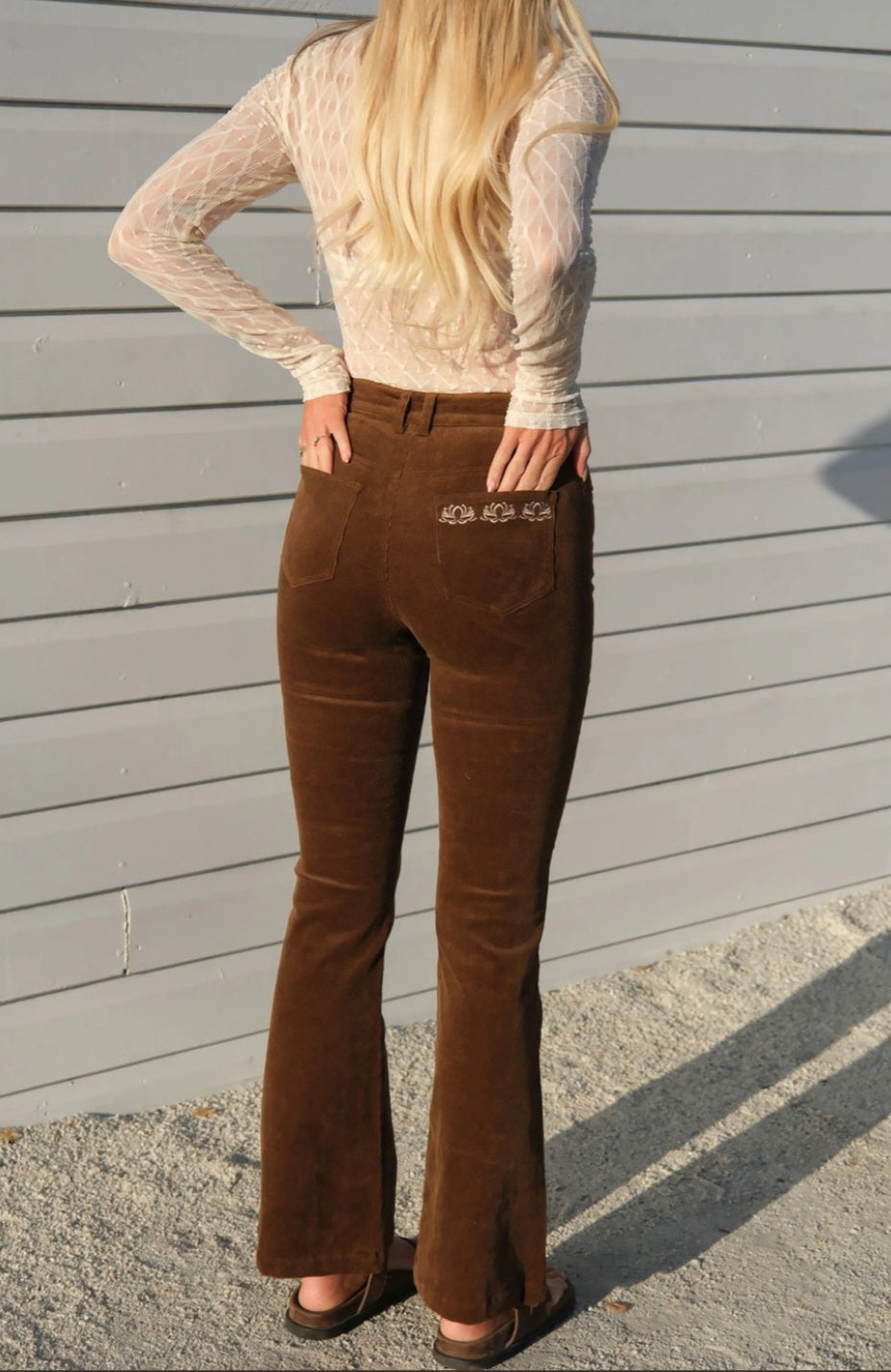 Chocolate cord Flares