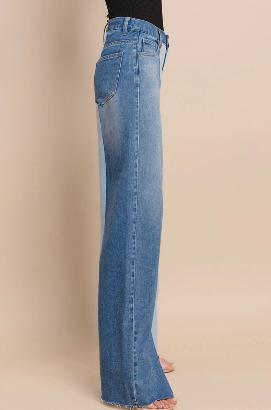 Colorblock jeans