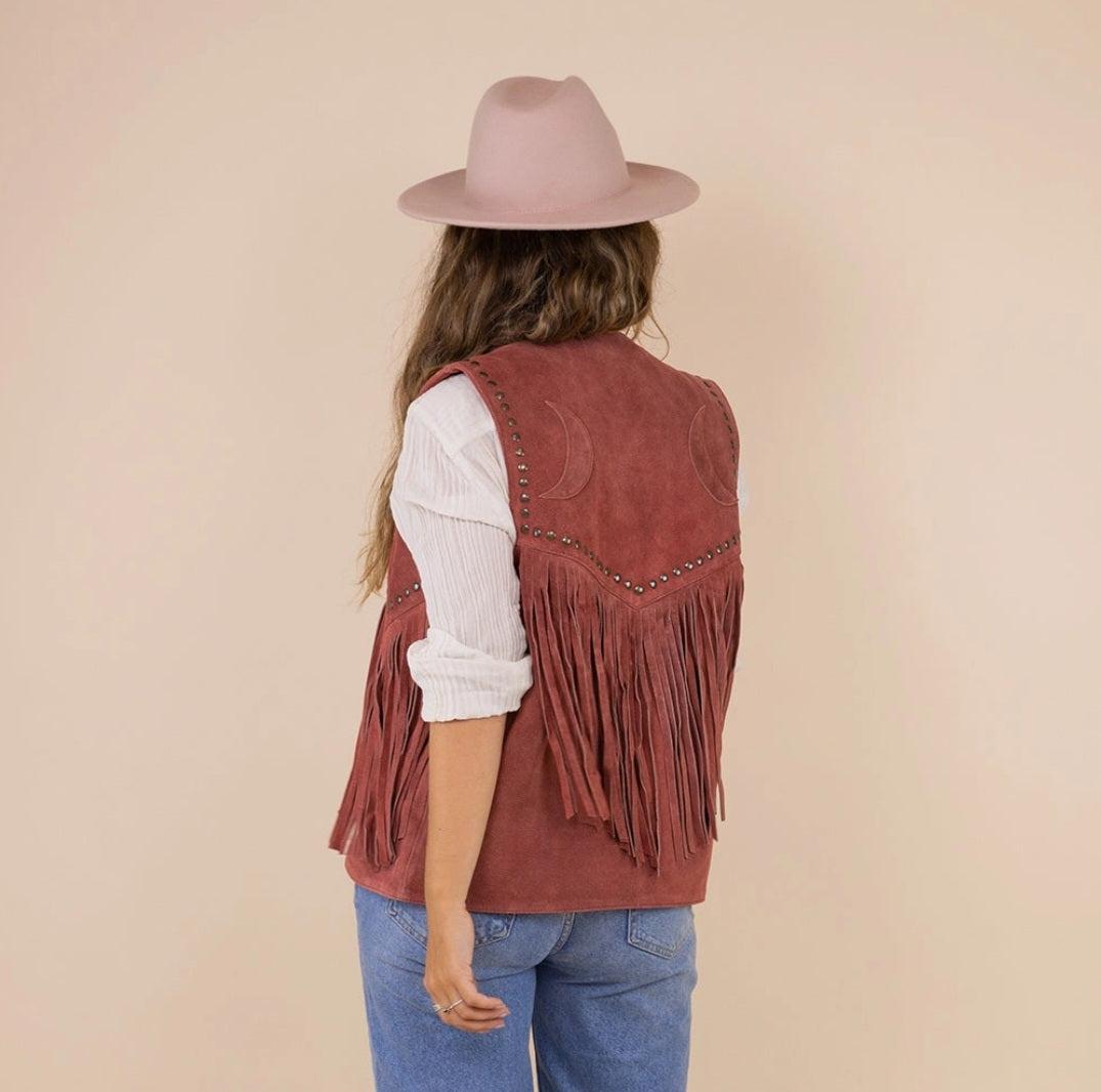 Suede Moon vest
