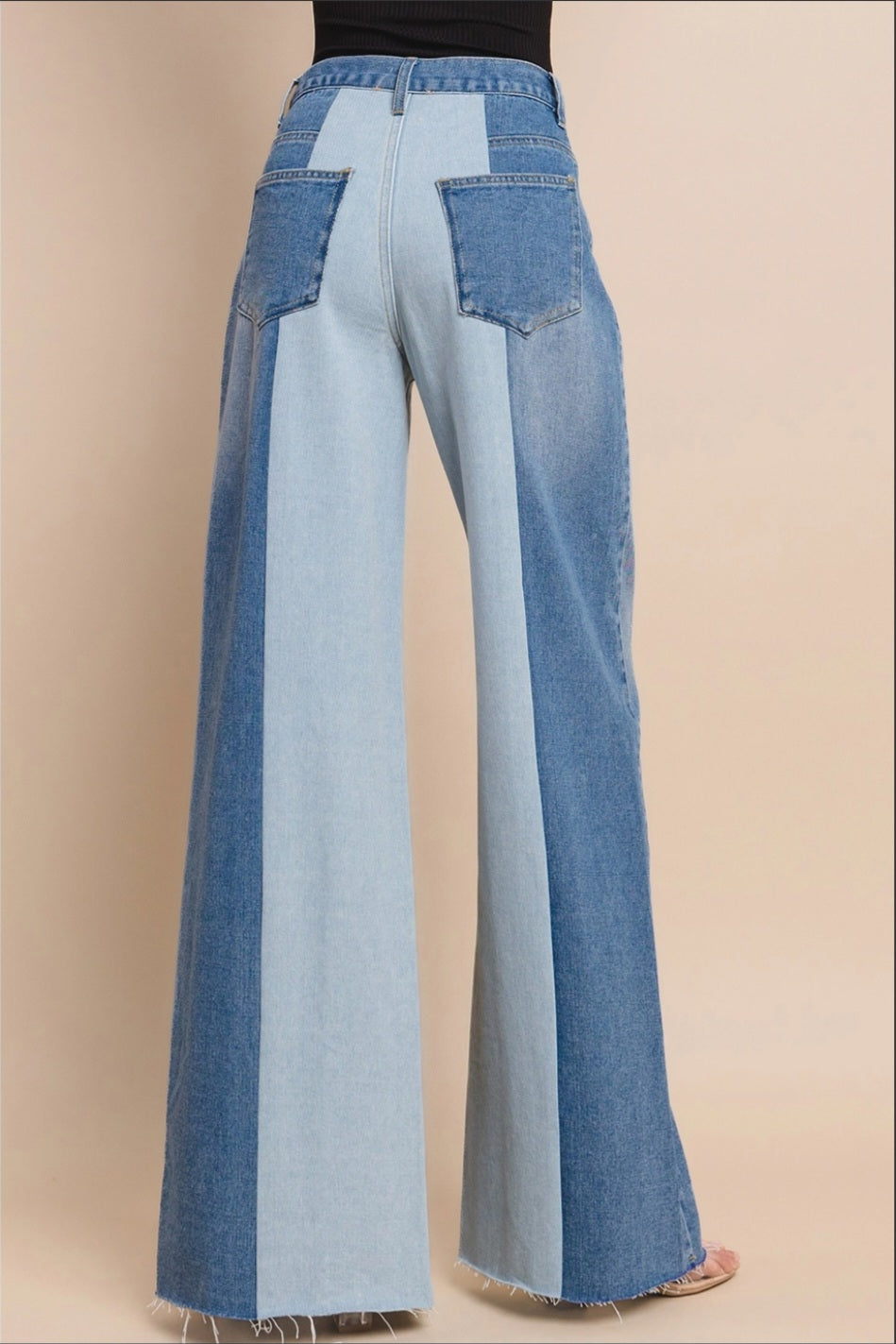 Colorblock jeans