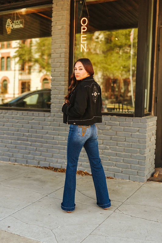 Tan Longhorn Bootcut Jeans