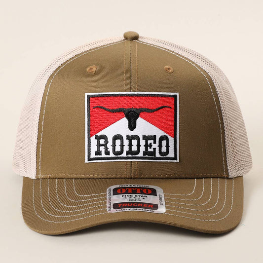 Rodeo Longhorn Trucker Cap