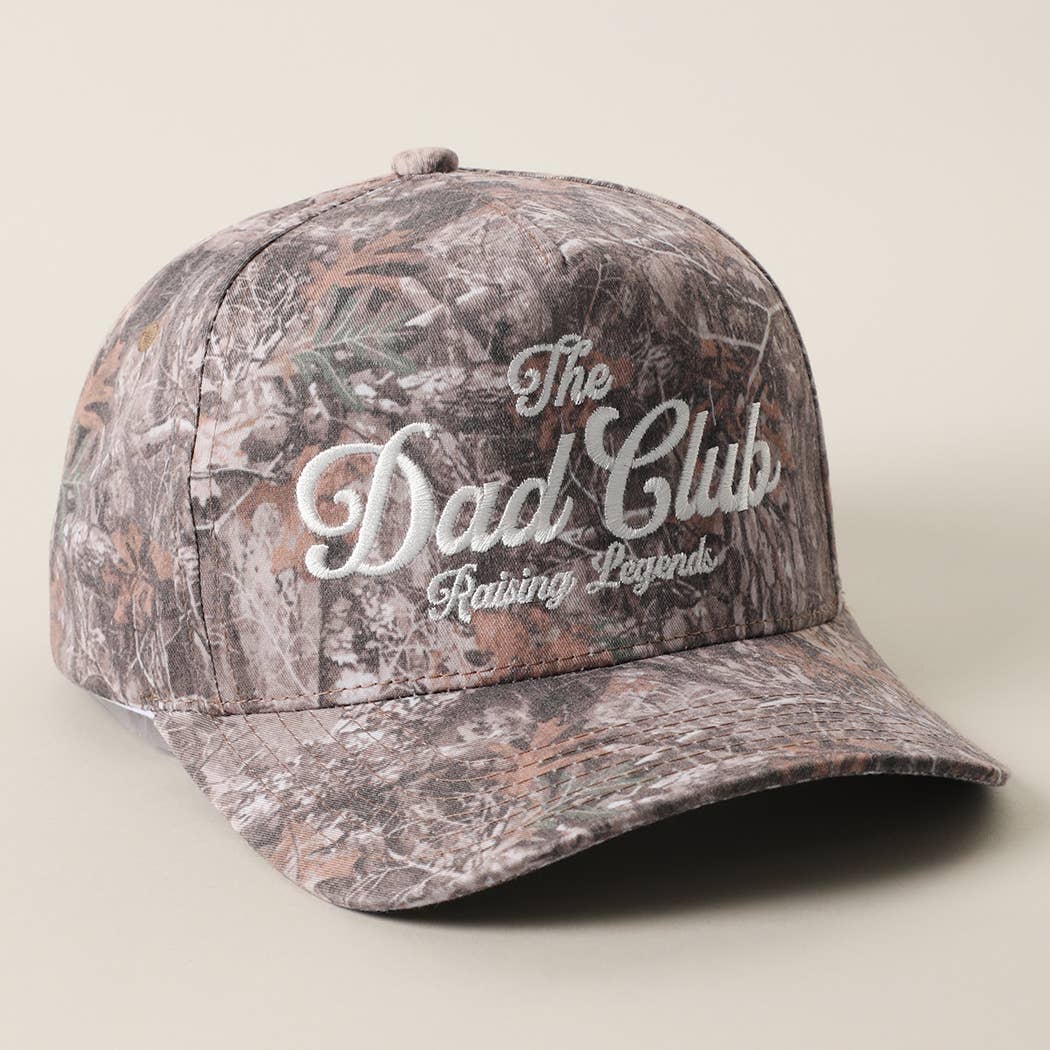 Country style camo cap perfect for everyday wear, camping and the outdoors