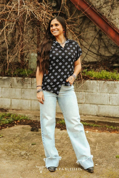 Light Wash Cuff Jeans