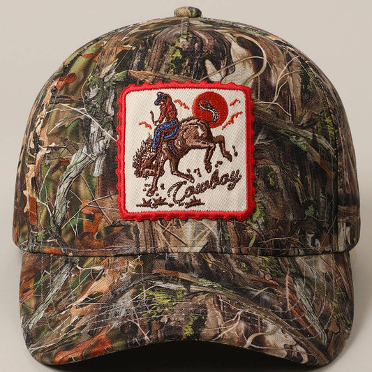 Cowboy Horse Camo Cap