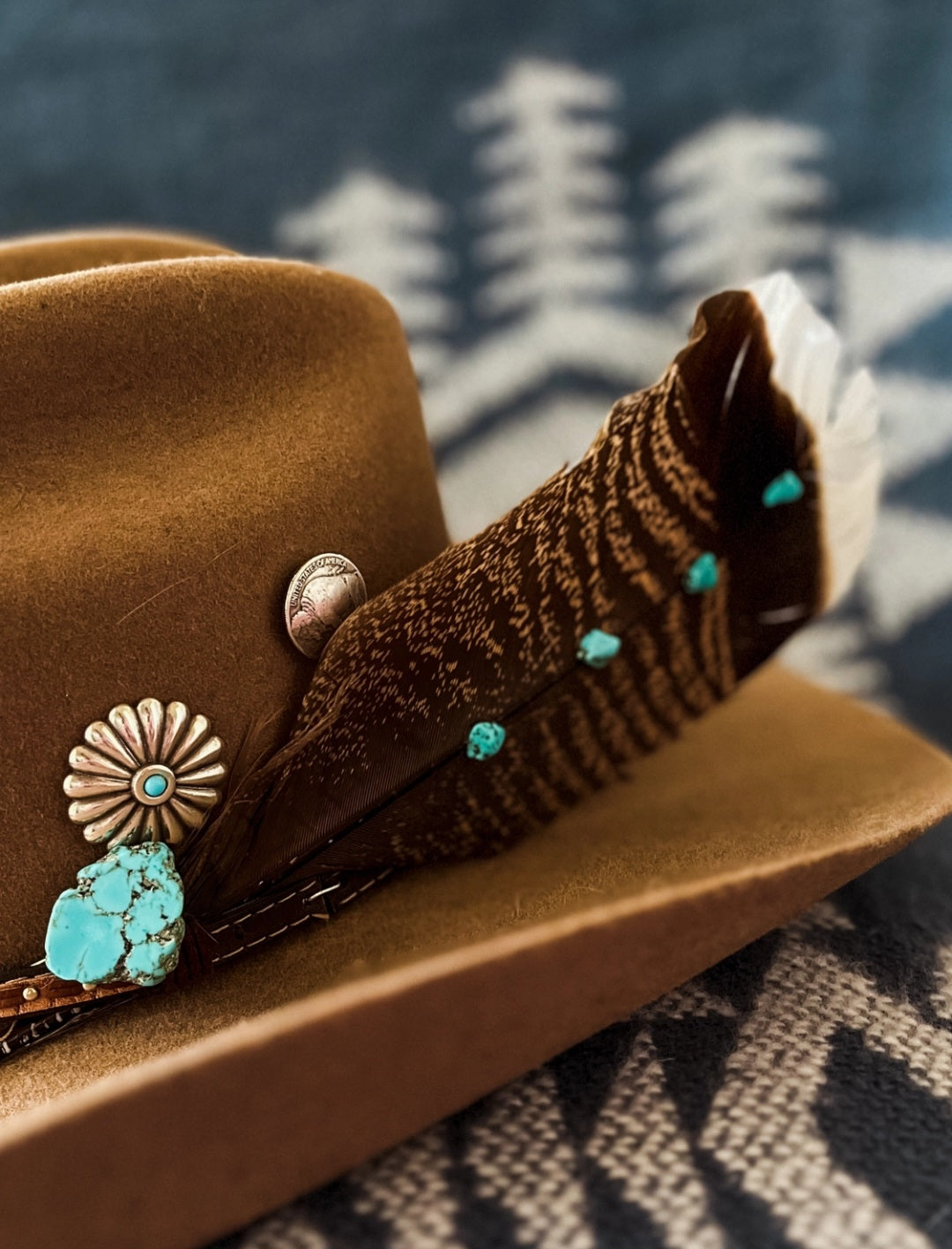 Turquoise hat pin
