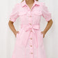 Pink Denim dress
