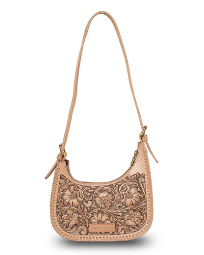 Dannia Loyal West tooled leather shoulder bag Australia