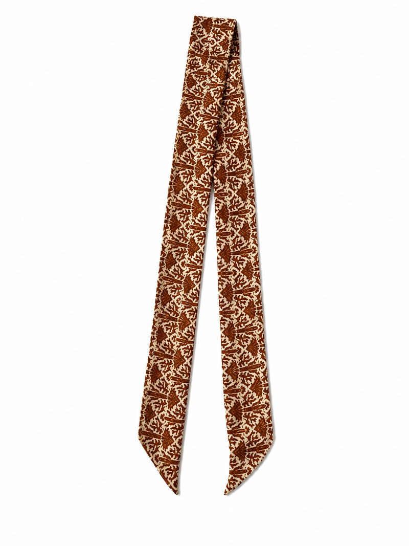 West & Co western silk twilly styled as a neck bow