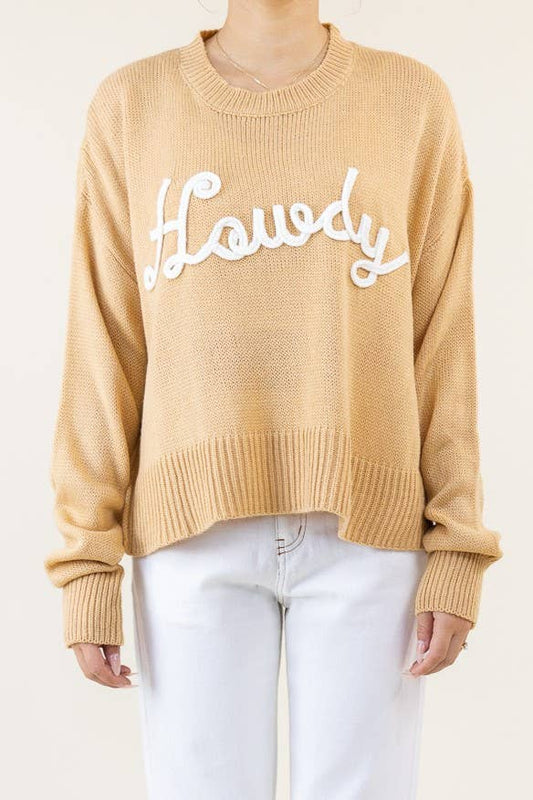 Howdy Knit Tan