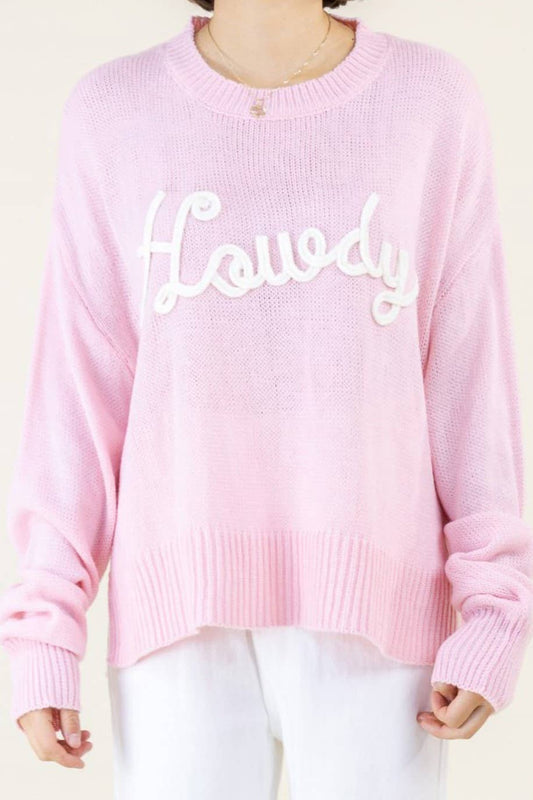 Howdy Knit  Pink