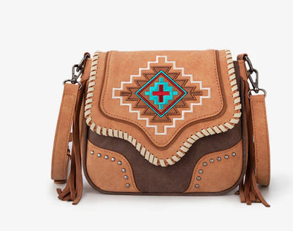 West aztec shoulder bag