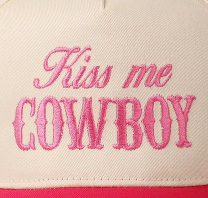Kiss Me Cowboy Hot Pink