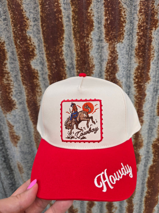 Cowboy Red Trucker Cap