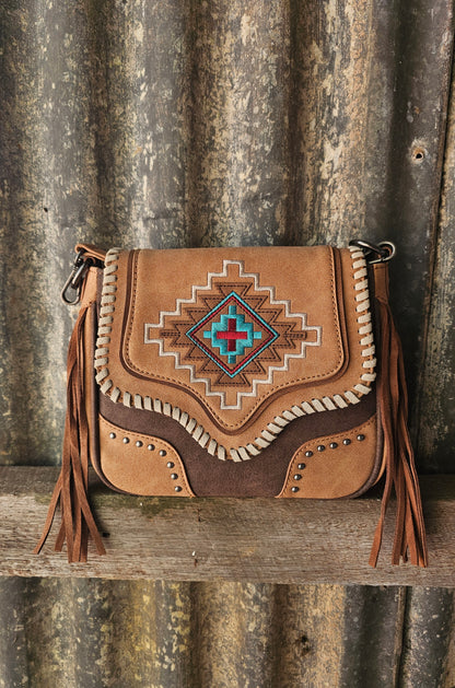 West aztec shoulder bag