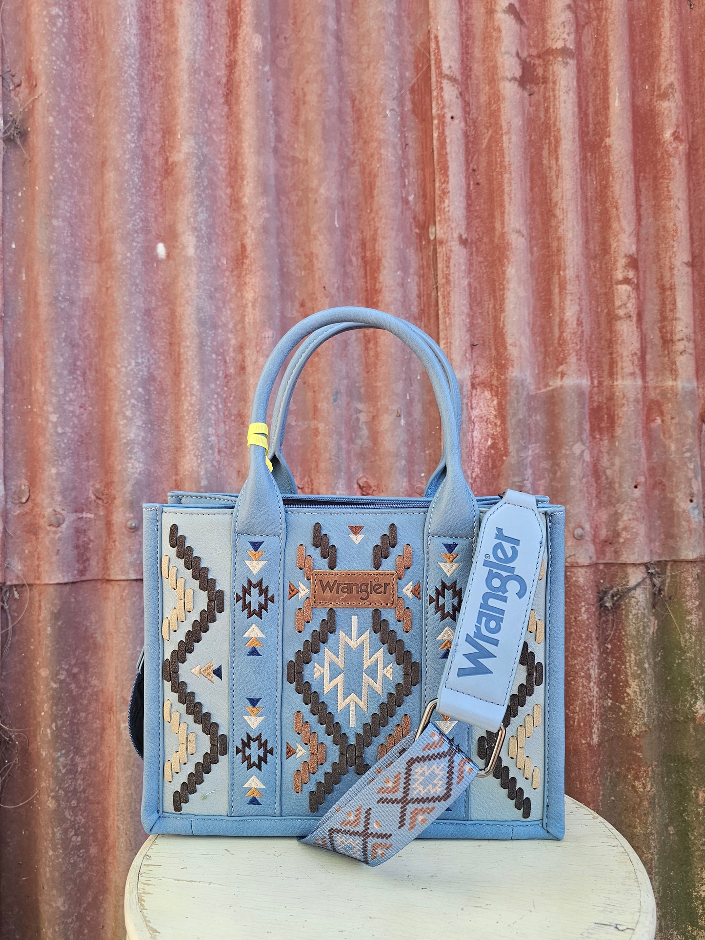 Wrangler Aztec crossbody Blue