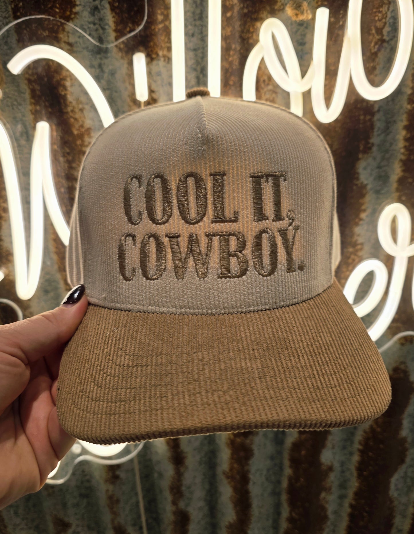 Cool it, Cowboy Corduroy