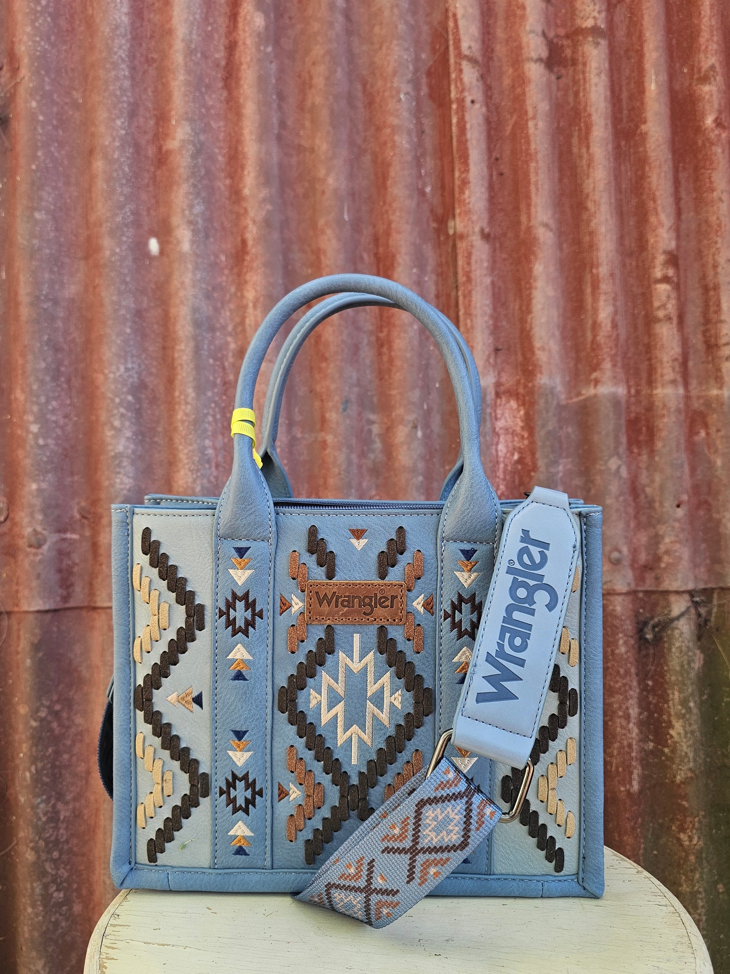 Wrangler Aztec crossbody Blue