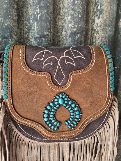 Concho crossbody bag