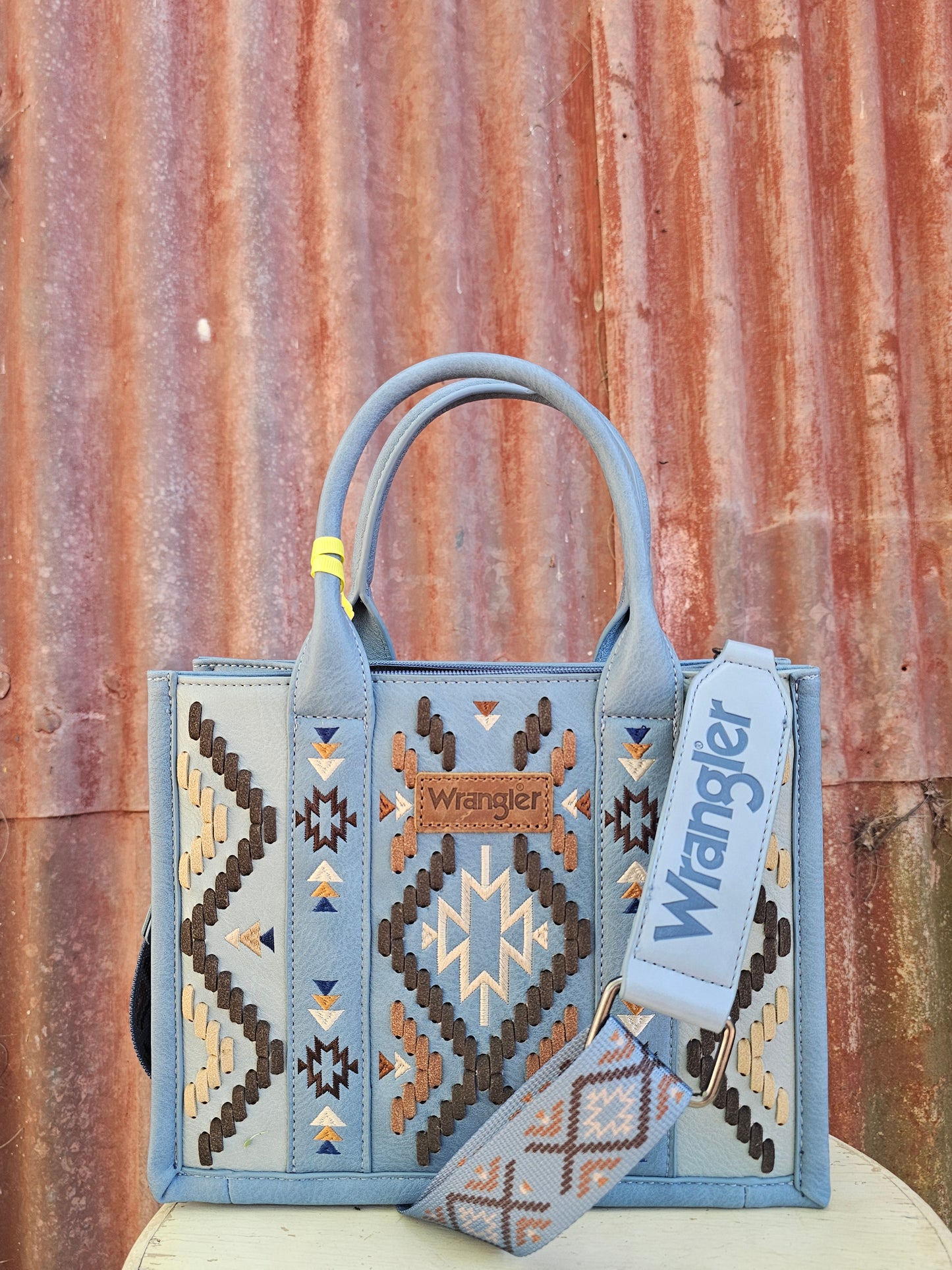 Wrangler Aztec crossbody Blue