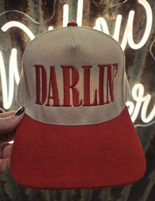 Corduroy Darlin Red