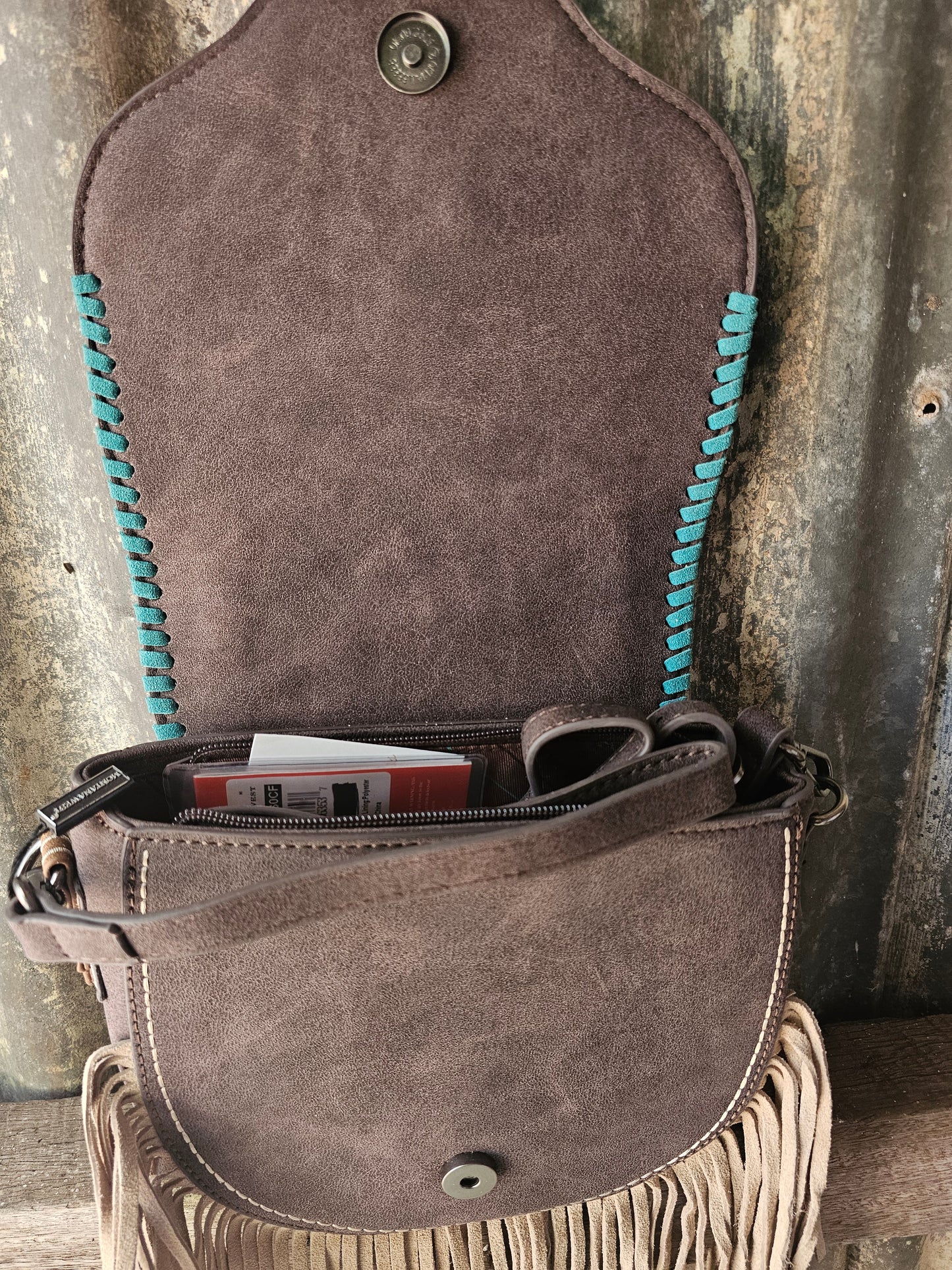 Concho crossbody bag